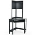 Corner Computer Desk with Hutch and Storage Shelves-Black - Minihomy