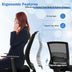 Adjustable Mid Back Mesh Office Chair with Lumbar Support - Color: Black - Minihomy