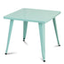 27'' Kids Square Steel Table Play Learn Activity Table-Blue - Color: Blue - Minihomy