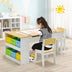 Children Art Activity Table and Drawing Table-Natural - Color: Natural - Minihomy