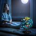 3-in-1 Illuminated World Globe with Stand and  88 Constellations - Color: Blue - Minihomy