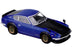 Nissan Fairlady Z (S30) RHD (Right Hand Drive) Blue Metallic with Carbon Hood 1/64 Diecast Model Car by Inno Models - Minihomy