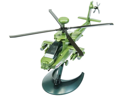Skill 1 Model Kit  Apache Snap Together Painted Plastic Model Helicopter Kit by Airfix Quickbuild