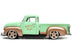 1953 Chevrolet 3100 Pickup Truck Light Green and Gold Metallic "Rusty's Garage" with Extra Wheels "Just Trucks" Series 1/24 Diecast Model Car by Jada - Minihomy