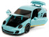 Porsche 911 Turbo (997) Light Blue with Yellow Stripes "Pink Slips" Series 1/24 Diecast Model Car by Jada - Minihomy