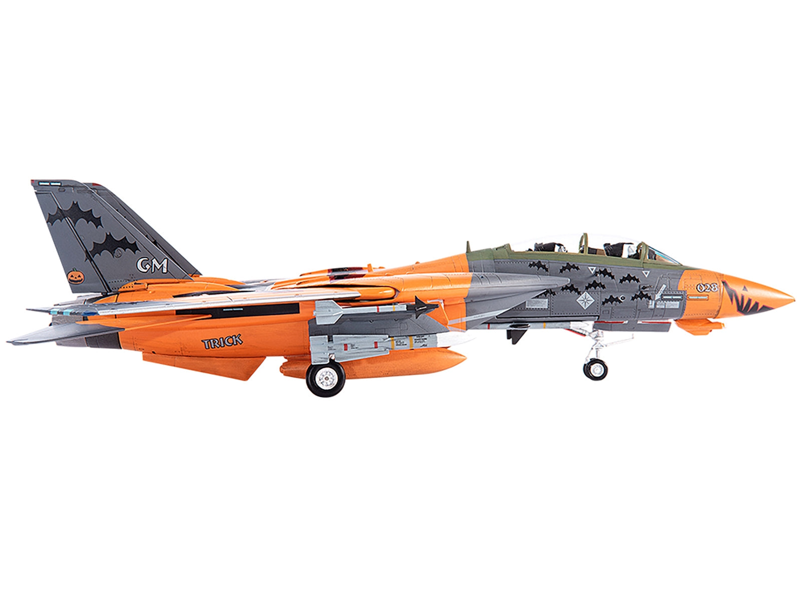 Grumman F-14D Tomcat Fighter Plane Ace Combat "Pumpkin Face" 1/72 Diecast Model by JC Wings - Minihomy