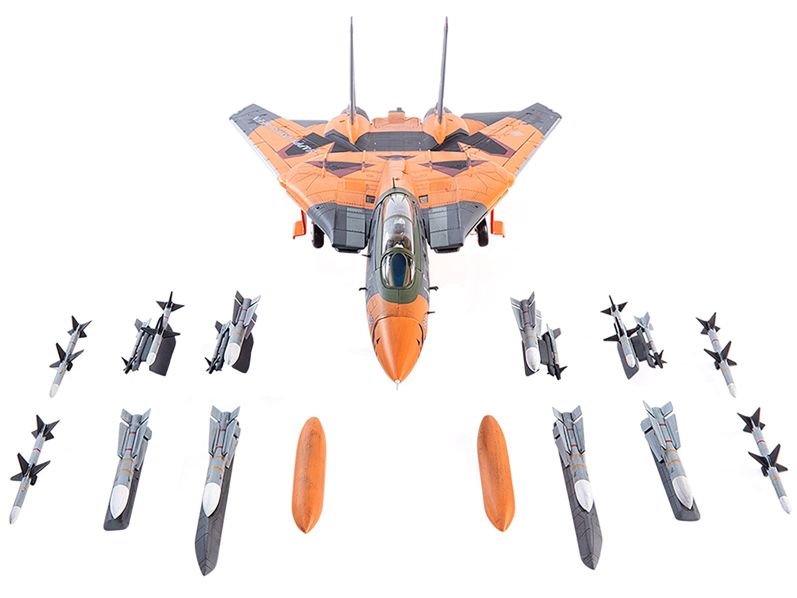 Grumman F-14D Tomcat Fighter Plane Ace Combat "Pumpkin Face" 1/72 Diecast Model by JC Wings - Minihomy