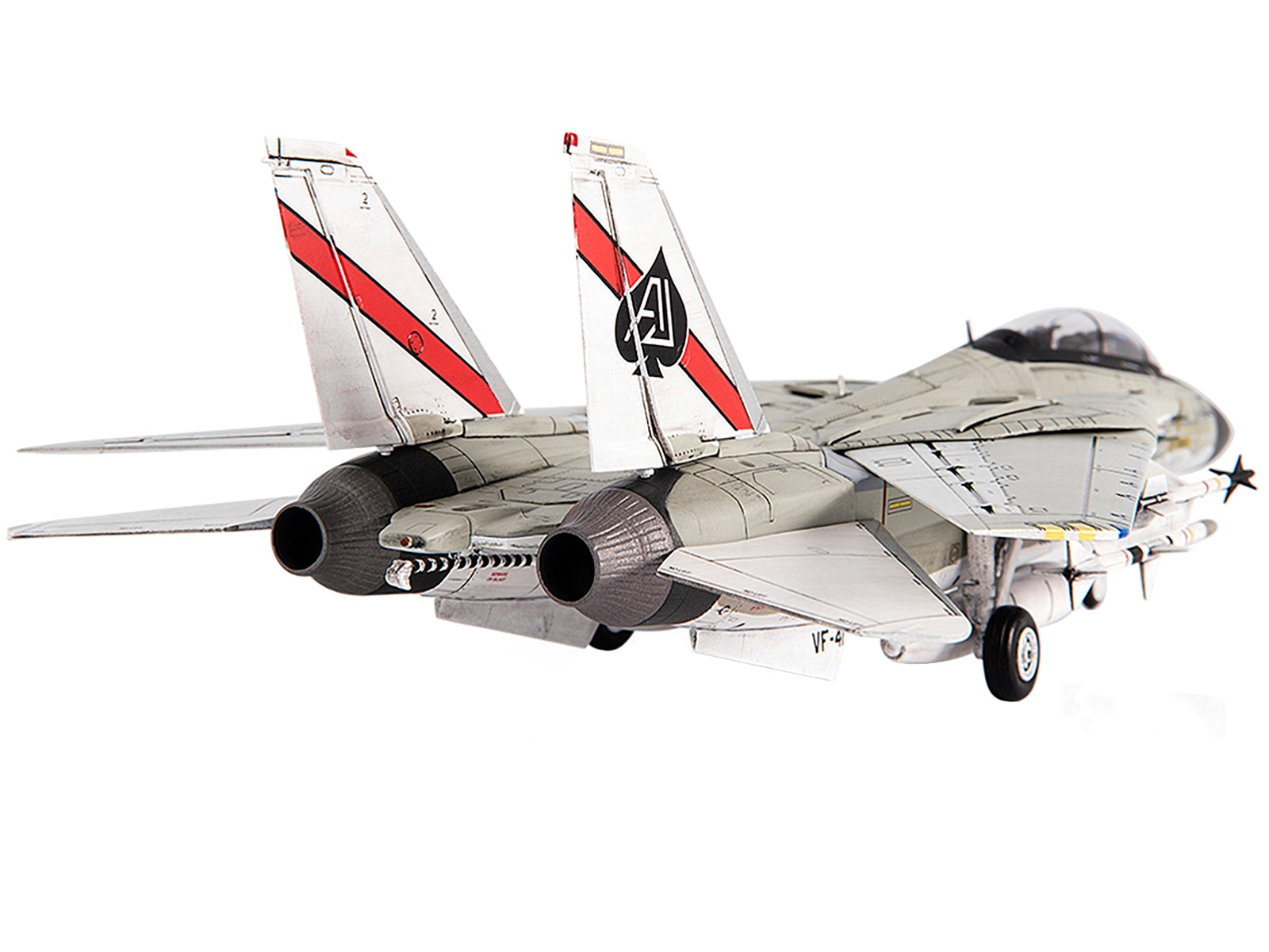 Grumman F-14D Tomcat Fighter Plane "U.S. Navy VF-41 Black Aces" (1978) 1/72 Diecast Model by JC Wings - Minihomy