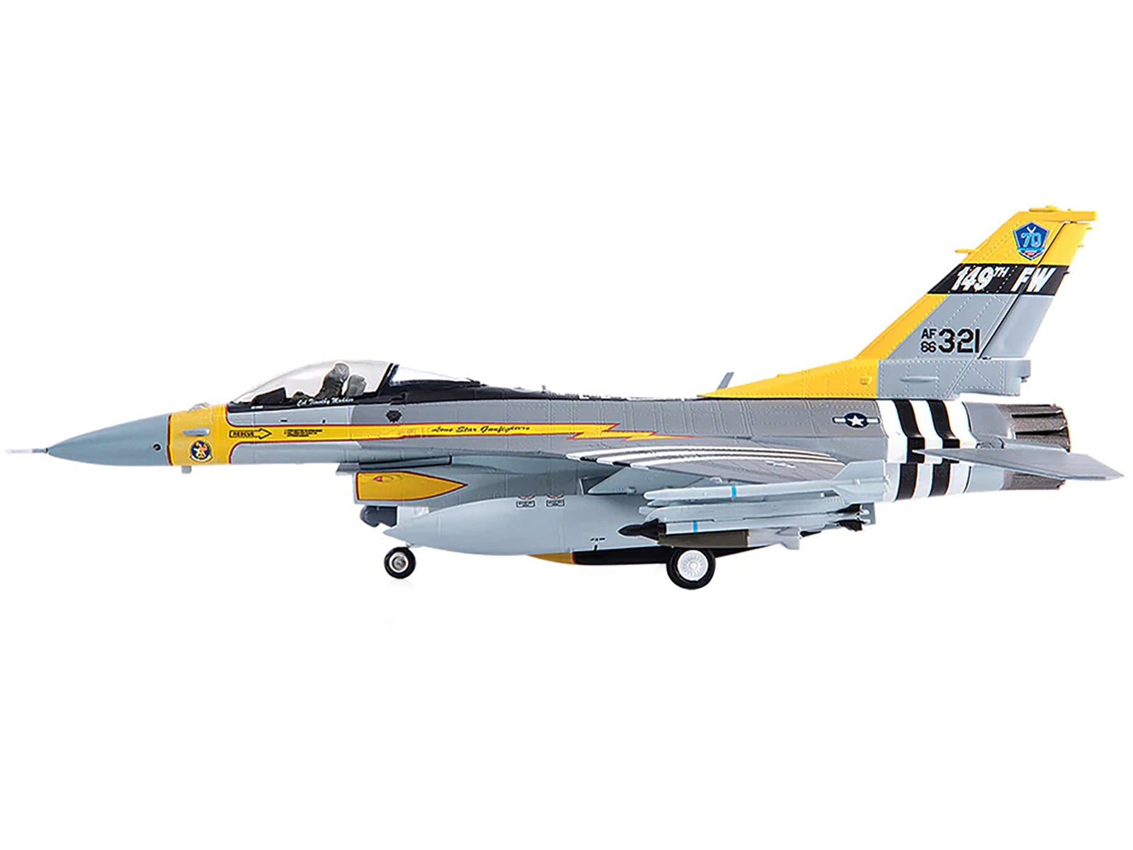 General Dynamics F-16C Fighting Falcon Fighter Aircraft 70 years Anniversary