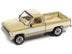 1983 Ford Ranger XLS Pickup Truck Light Desert Tan and White with Open Flatbed Trailer - Minihomy