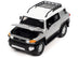 2007 Toyota FJ Cruiser Titanium Silver Metallic with White Top and Roofrack - Minihomy