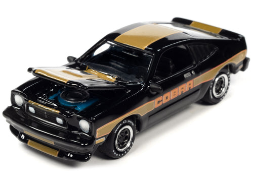 1978 Ford Mustang Cobra II Black with Gold Stripes 