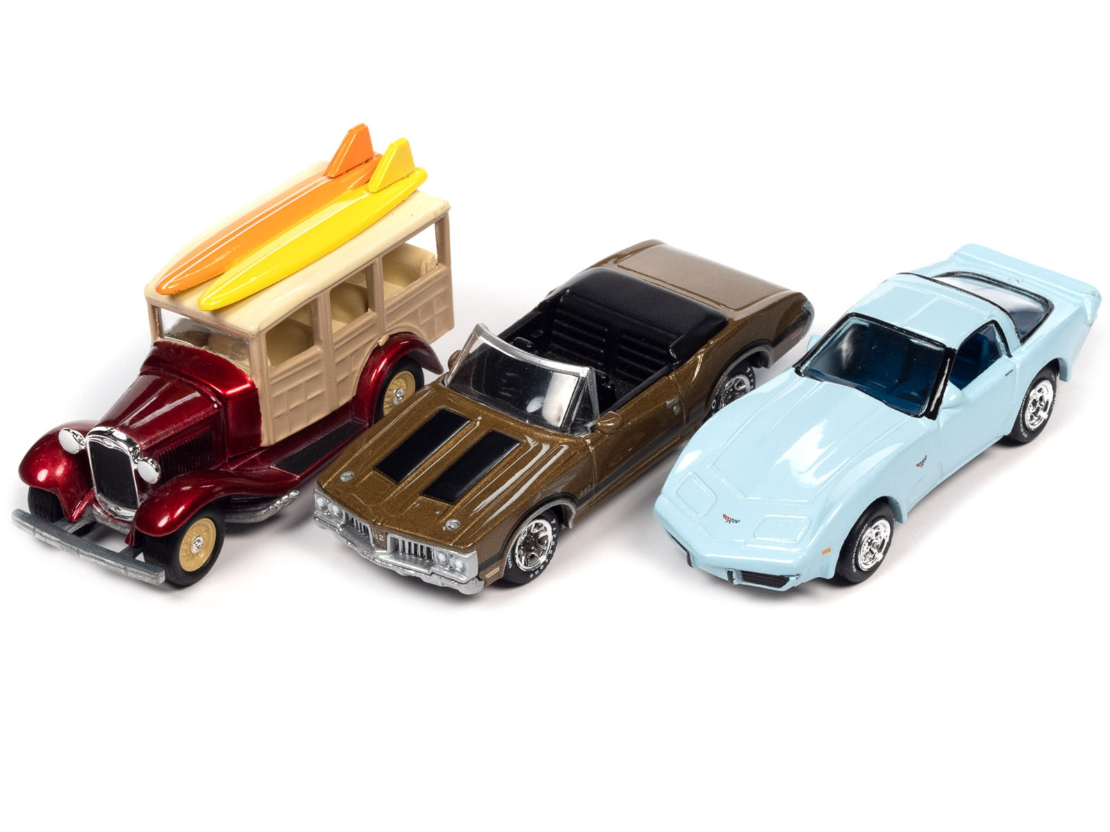 Johnny Lightning Collector's Tin 2023 Set of 6 Cars Release 1 Limited Edition 1/64 Diecast Model Cars by Johnny Lightning - Minihomy