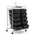 10-Drawer Rolling Storage Cart-Black - Minihomy