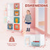 8 Cube Kids Wardrobe Closet with Hanging Section and Doors-8 Cubes - Minihomy