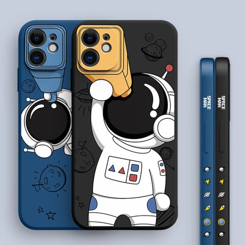 Astronauts Mobile Phone Case Side Pattern Soft Case