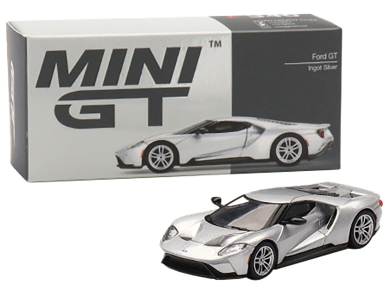 Ford GT Ingot Silver Metallic Limited Edition to 2400 pieces Worldwide 1/64 Diecast Model Car by True Scale Miniatures - Minihomy