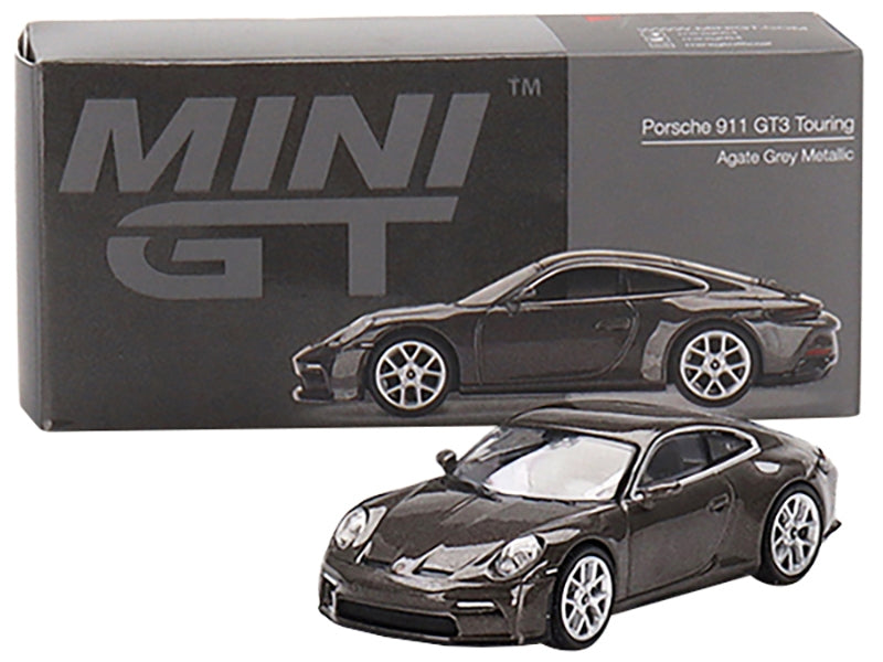 Porsche 911 (992) GT3 Touring Agate Gray Metallic Limited Edition to 3600 pieces Worldwide 1/64 Diecast Model Car by True Scale Miniatures - Minihomy