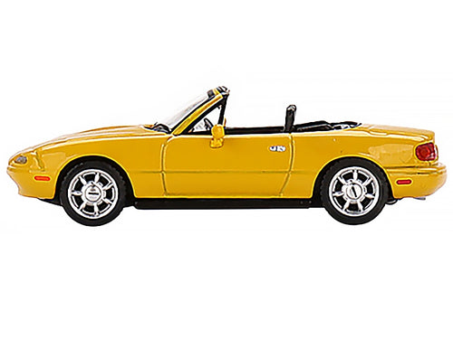 Mazda Miata MX-5 (NA) Convertible Sunburst Yellow Limited Edition to 2400 pieces Worldwide 1/64 Diecast Model Car by True Scale Miniatures