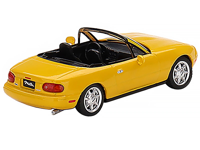 Mazda Miata MX-5 (NA) Convertible Sunburst Yellow Limited Edition to 2400 pieces Worldwide 1/64 Diecast Model Car by True Scale Miniatures - Minihomy