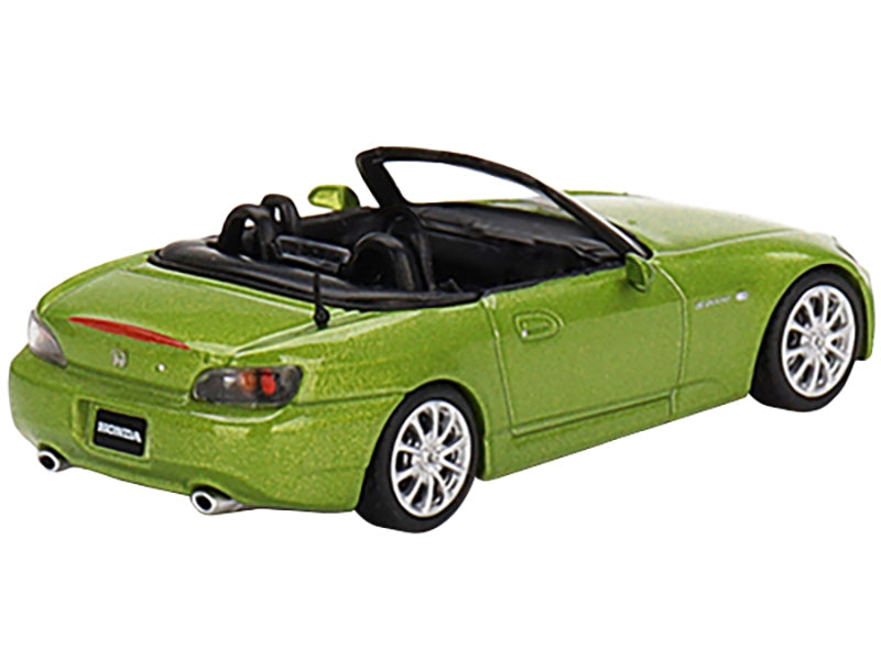 Honda S2000 (AP2) Convertible Lime Green Metallic Limited Edition to 1800 pieces Worldwide 1/64 Diecast Model Car by True Scale Miniatures - Minihomy