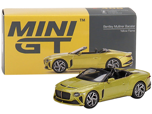 Bentley Mulliner Bacalar Yellow Flame Metallic Limited Edition to 1800 pieces Worldwide 1/64 Diecast Model Car by True Scale Miniatures