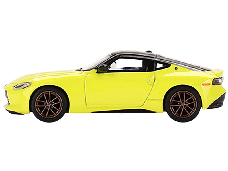 2023 Nissan Z Proto Spec Ikazuchi Yellow with Black Top Limited Edition to 3000 pieces Worldwide 1/64 Diecast Model Car by True Scale Miniatures - Minihomy