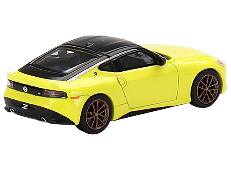 2023 Nissan Z Proto Spec Ikazuchi Yellow with Black Top Limited Edition to 3000 pieces Worldwide 1/64 Diecast Model Car by True Scale Miniatures - Minihomy