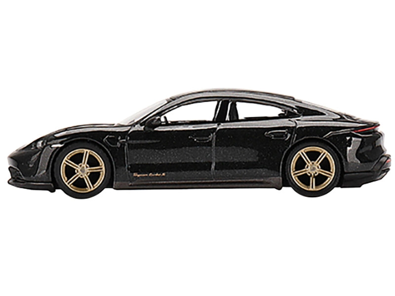 Porsche Taycan Turbo S Volcano Gray Metallic Limited Edition to 1800 pieces Worldwide 1/64 Diecast Model Car by True Scale Miniatures - Minihomy