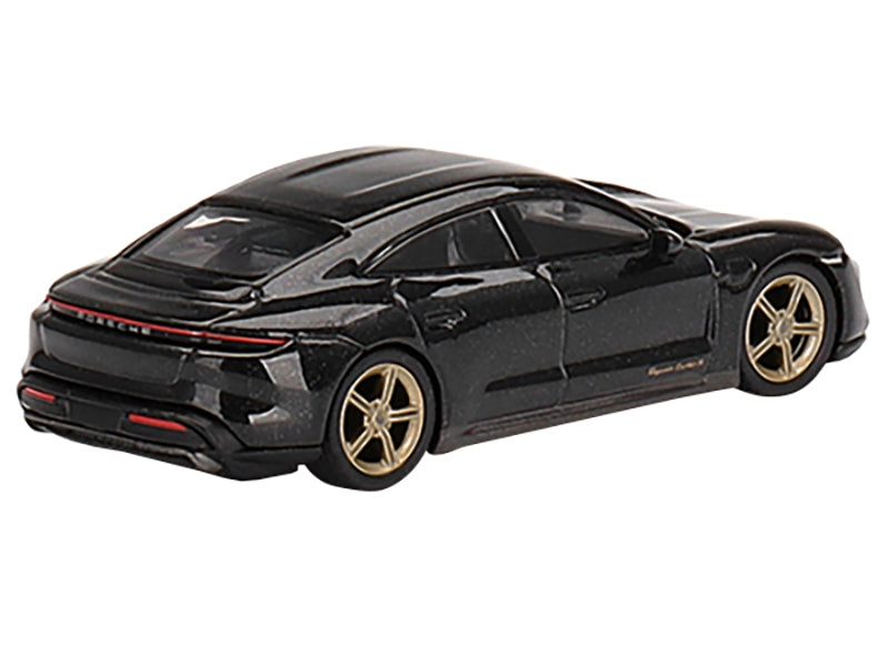 Porsche Taycan Turbo S Volcano Gray Metallic Limited Edition to 1800 pieces Worldwide 1/64 Diecast Model Car by True Scale Miniatures - Minihomy