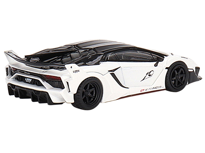 Lamborghini Aventador GT EVO "LB-Silhouette WORKS" White Limited Edition to 4800 pieces Worldwide 1/64 Diecast Model Car by True Scale Miniatures - Minihomy