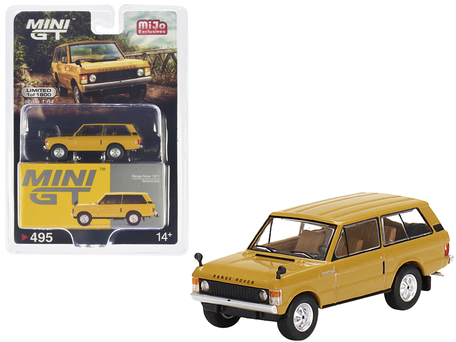 1971 Range Rover Bahama Gold Limited Edition 1/64 Diecast Model Car by True Scale Miniatures - Minihomy