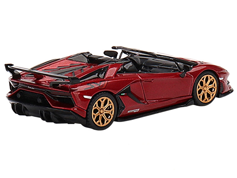 Lamborghini Aventador SVJ Roadster Rosso Efesto Red Metallic Limited Edition to 3000 pieces Worldwide 1/64 Diecast Model Car by True Scale Miniatures - Minihomy