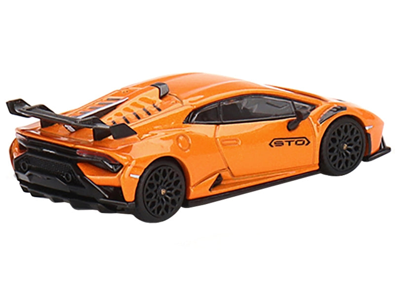 Lamborghini Huracan STO Arancio Borealis Orange Metallic Limited Edition to 4800 pieces Worldwide 1/64 Diecast Model Car by True Scale Miniatures - Minihomy