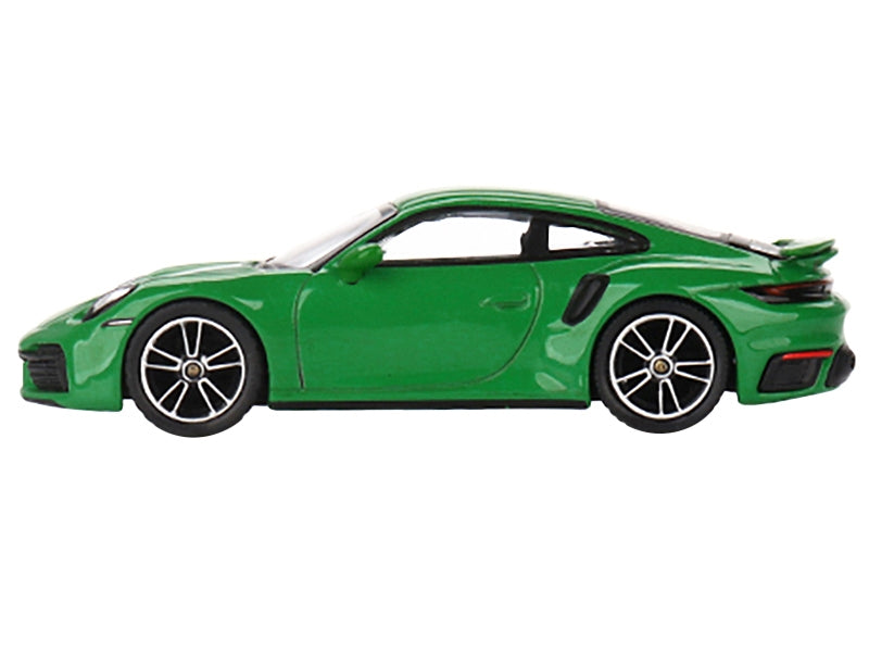 Porsche 911 Turbo S Python Green Limited Edition to 3000 pieces Worldwide 1/64 Diecast Model Car by True Scale Miniatures - Minihomy