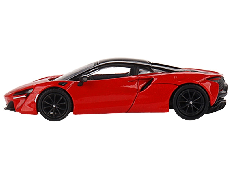 McLaren Artura Vermillion Red with Black Top Limited Edition to 2400 pieces Worldwide 1/64 Diecast Model Car by True Scale Miniatures - Minihomy