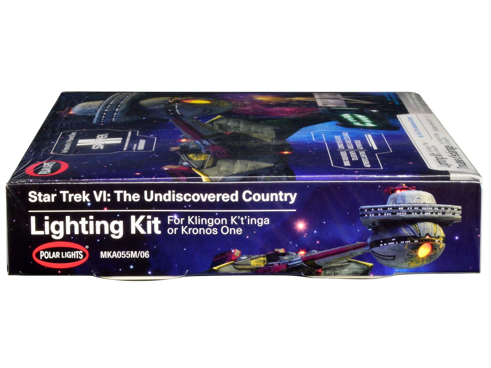 "Star Trek VI: The Undiscovered Country Klingon Kronos One 1/350 Scale Skill 2 Model Kit with Lighting Kit by Polar Lights"