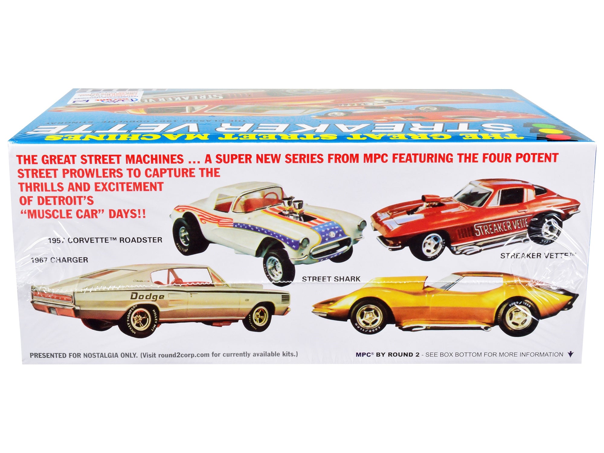 Skill 2 Model Kit 1967 Chevrolet Corvette Stingray "Streaker Vette" "The Great Street Machines" Series 1/25 Scale Model Car by MPC