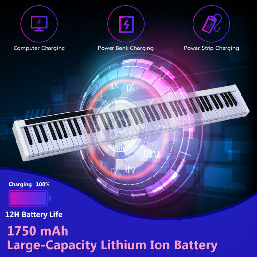 88-Key Portable Electronic Piano with Voice Function - Minihomy