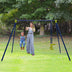 3-in-1 Outdoor Swing Set for Kids Aged 3 to 10 - Minihomy