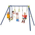 3-in-1 Outdoor Swing Set for Kids Aged 3 to 10 - Minihomy