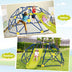 Kids Climbing Dome with Slide and Fabric Cushion for Garden Yard-Green - Color: Green - Minihomy