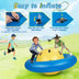 7.5 Foot Giant Inflatable Dome Rocker Bouncer with 6 Built-in Handles for Kids-Blue - Minihomy