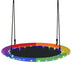 40 Inches Saucer Tree Swing for Kids and Adults-Multicolor - Minihomy