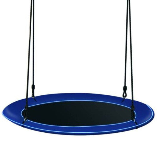 40 Inches Saucer Tree Swing for Kids and Adults-Multicolor - Minihomy