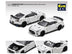 Nissan GT-R (R35) RHD (Right Hand Drive) White "Advan Racing GT" Limited Edition to 960 pieces Worldwide 1/64 Diecast Model Car by Era Car - Minihomy