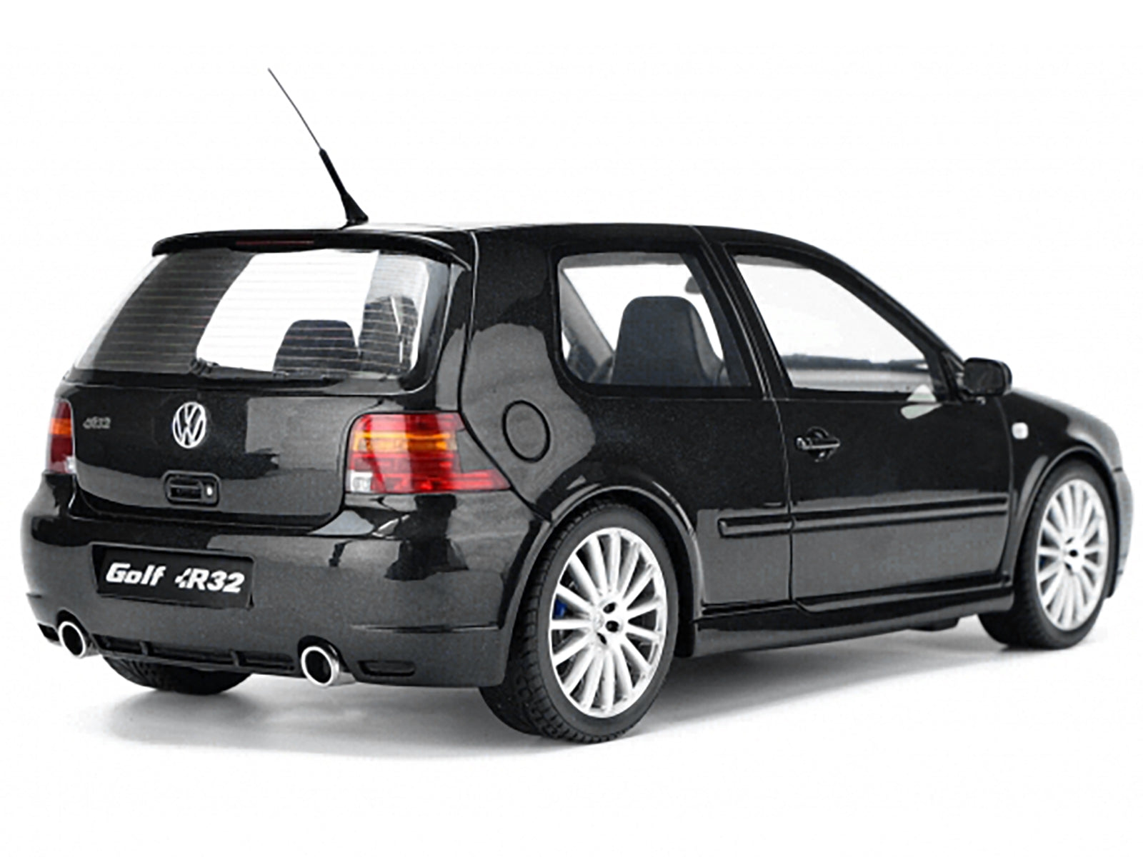 2003 Volkswagen Golf IV R32 Black Magic Nacre Limited Edition to 3000 pieces Worldwide 1/18 Model Car by Otto Mobile - Minihomy