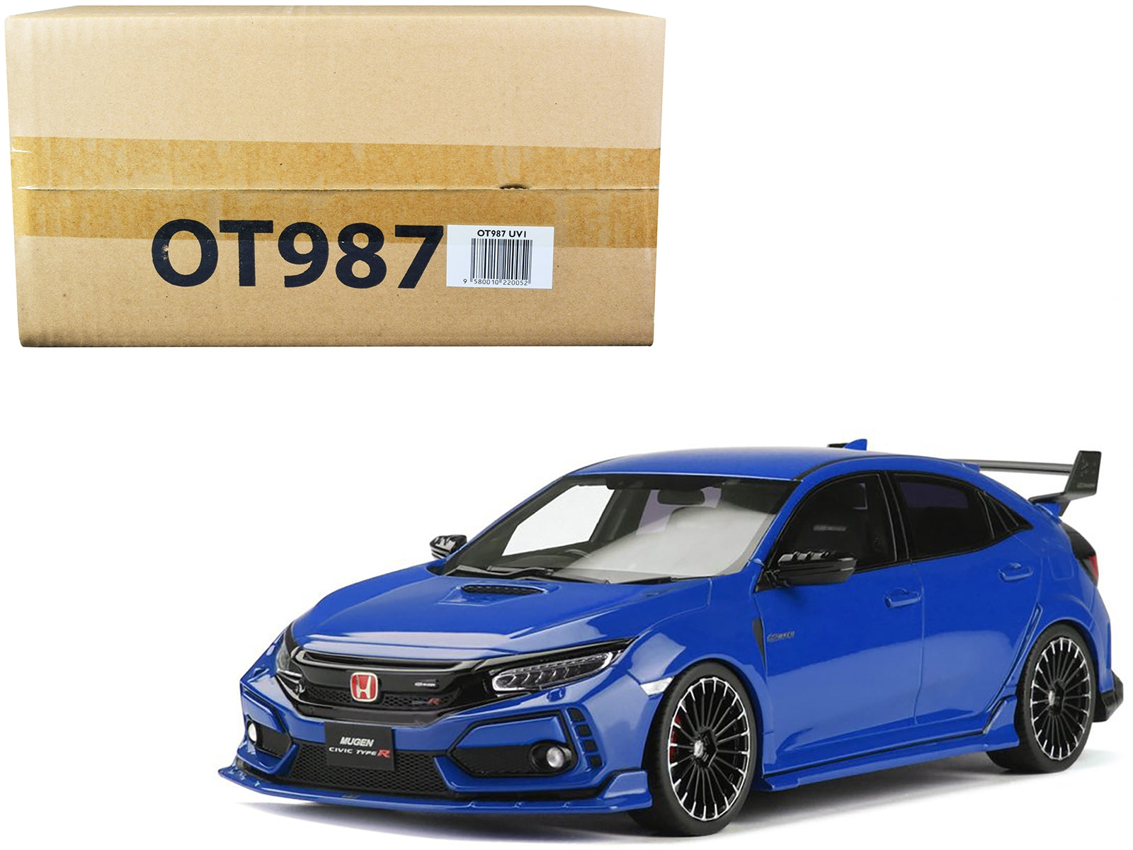 2017 Honda Civic FK8 Type R Blue 1/18 Model Car by Otto Mobile - Minihomy