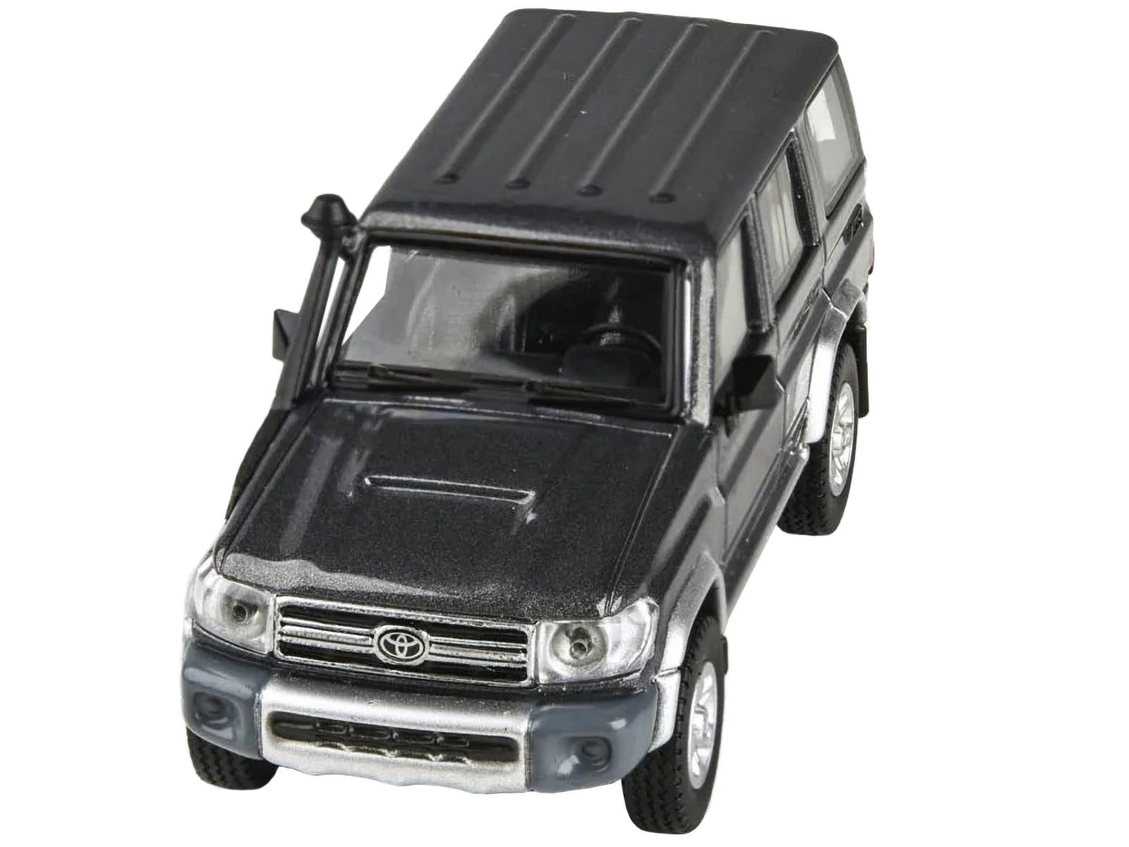 2014 Toyota Land Cruiser 76 Graphite Gray Metallic 1/64 Diecast Model Car by Paragon Models - Minihomy