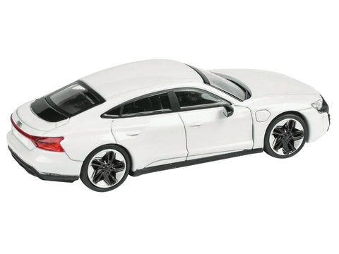Audi E-tron GT RS Ibis White Metallic 1/64 Diecast Model Car by Paragon Models